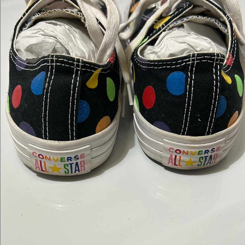 Converse Miley Cyrus Polka Dot Multicolor Unisex Sneakers Women’s 9.5 Men’s 7.5 - Picture 6 of 10